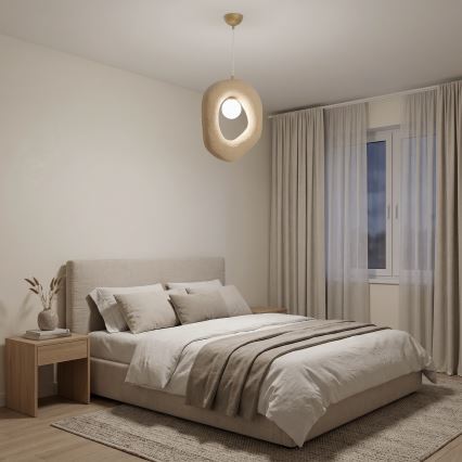 Brilagi - Pendellampa med sladd WABI SABI 1xE27/40W/230V krämfärgad