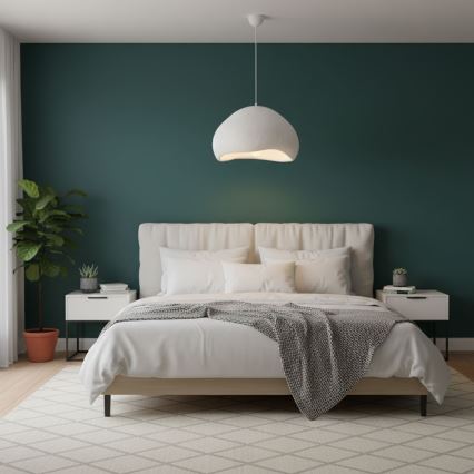 Brilagi - Pendellampa med sladd WABI SABI 1xE27/40W/230V Ø 50 cm vit