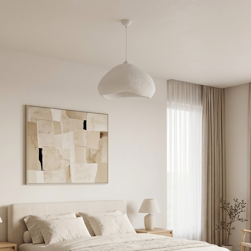 Brilagi - Pendellampa med sladd WABI SABI 1xE27/40W/230V Ø 50 cm vit