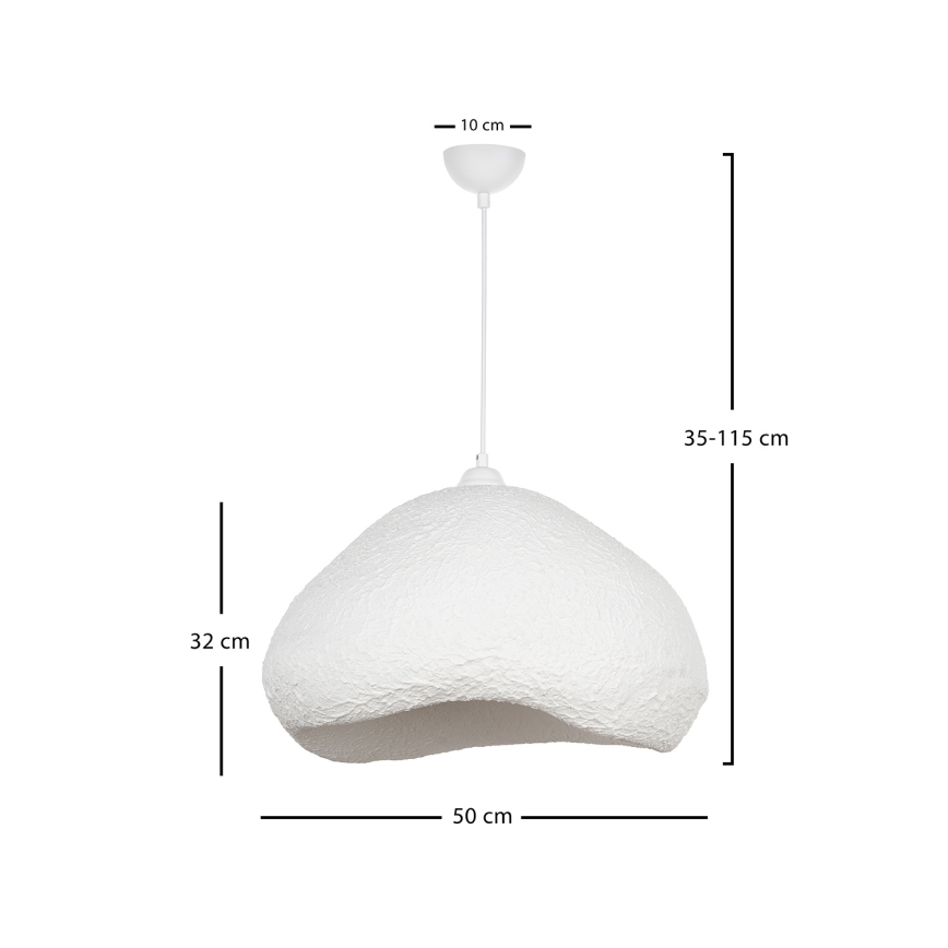 Brilagi - Pendellampa med sladd WABI SABI 1xE27/40W/230V Ø 50 cm vit