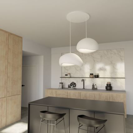 Brilagi - Pendellampa med sladd WABI SABI 2xE27/40W/230V Ø 60 cm vit