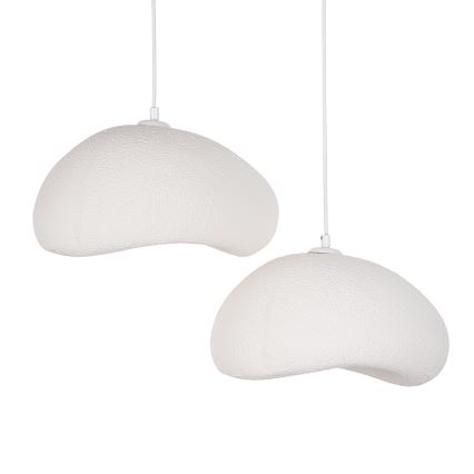 Brilagi - Pendellampa med sladd WABI SABI 2xE27/40W/230V Ø 60 cm vit