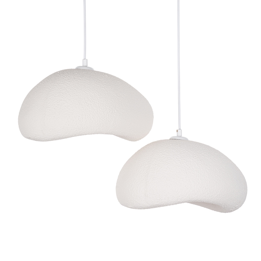 Brilagi - Pendellampa med sladd WABI SABI 2xE27/40W/230V Ø 60 cm vit