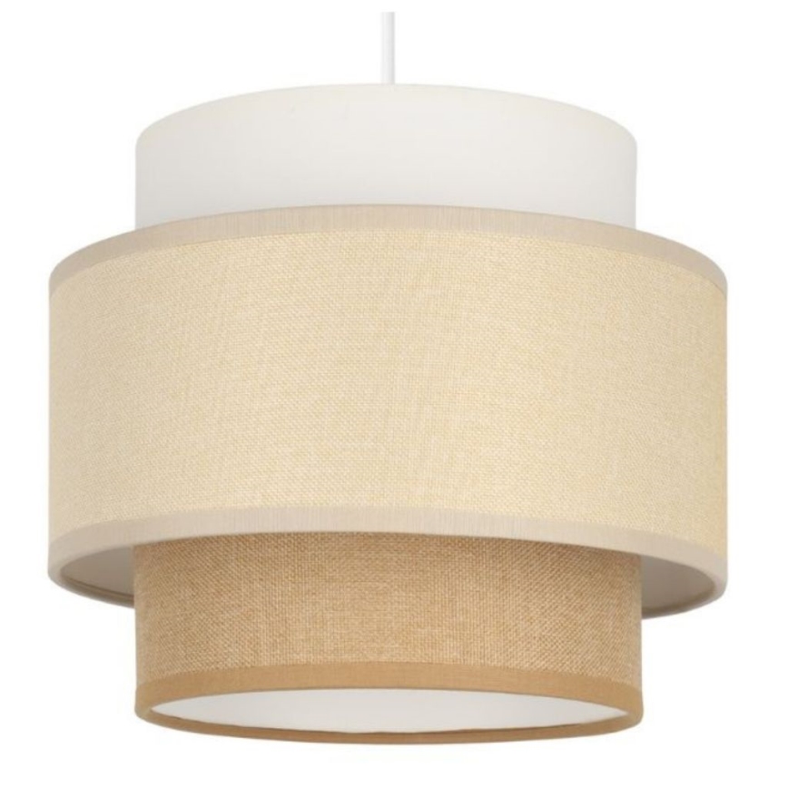 Brilagi - Pendellampa med vajer RESNA 1xE27/60W/230V Ø 20 cm krämvit/beige