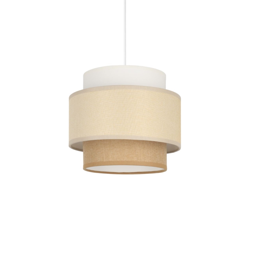 Brilagi - Pendellampa med vajer RESNA 1xE27/60W/230V Ø 20 cm krämvit/beige