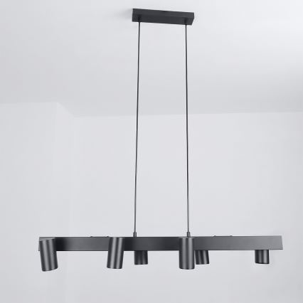 Brilagi - Pendellampa med vajer SELE 6xGU10/30W/230V svart