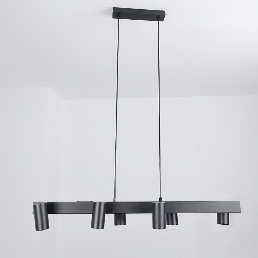 Brilagi - Pendellampa med vajer SELE 6xGU10/30W/230V svart