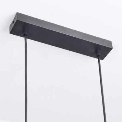 Brilagi - Pendellampa med vajer SELE 6xGU10/30W/230V svart
