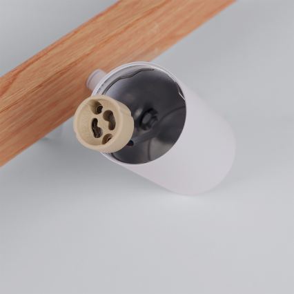 Brilagi - Pendellampa med vajer SELE 6xGU10/30W/230V vit/ekdekor