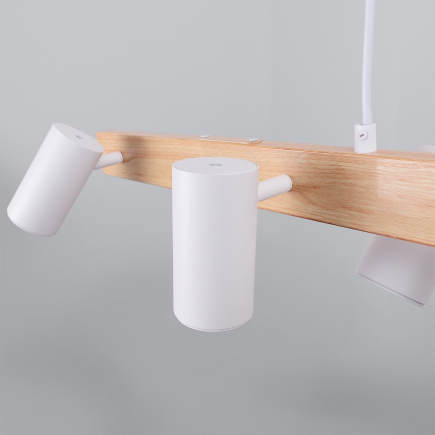 Brilagi - Pendellampa med vajer SELE 6xGU10/30W/230V vit/ekdekor