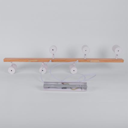 Brilagi - Pendellampa med vajer SELE 6xGU10/30W/230V vit/ekdekor