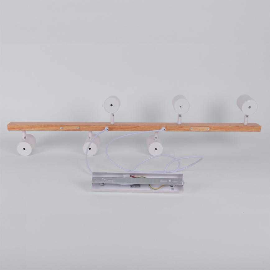 Brilagi - Pendellampa med vajer SELE 6xGU10/30W/230V vit/ekdekor
