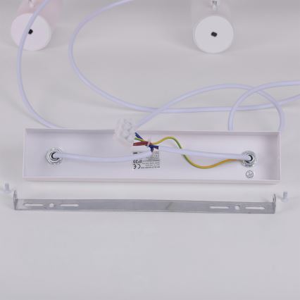 Brilagi - Pendellampa med vajer SELE 6xGU10/30W/230V vit/ekdekor