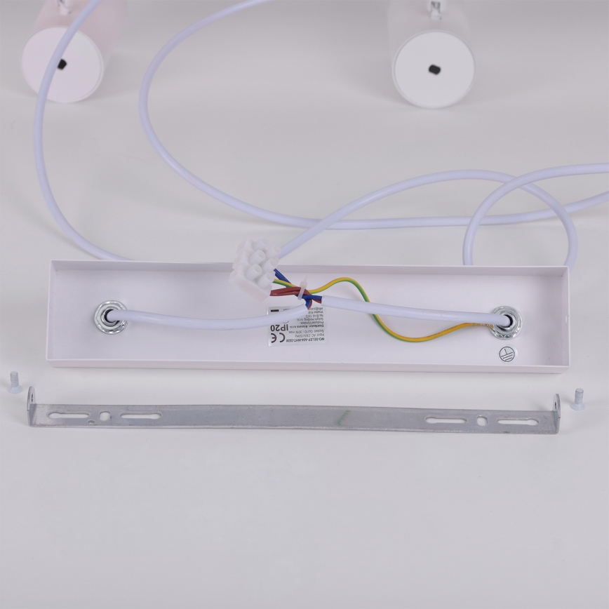 Brilagi - Pendellampa med vajer SELE 6xGU10/30W/230V vit/ekdekor