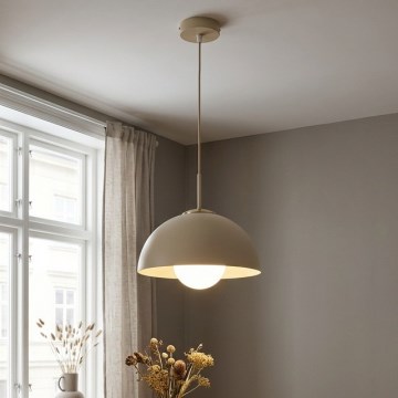 Brilagi - Pendellampa på kabel 1xE27/60W/230V Ø 30 cm beige/guld