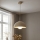Brilagi - Pendellampa på kabel COSMO 1xE27/60W/230V Ø 30 cm beige/guld