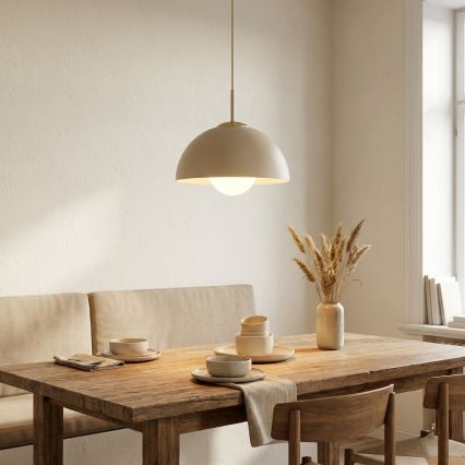 Brilagi - Pendellampa på kabel COSMO 1xE27/60W/230V Ø 30 cm beige/guld