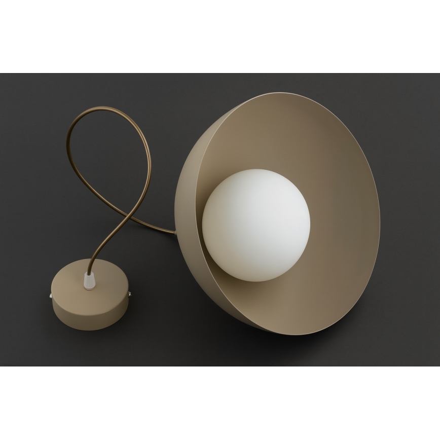 Brilagi - Pendellampa på kabel COSMO 1xE27/60W/230V Ø 30 cm beige/guld