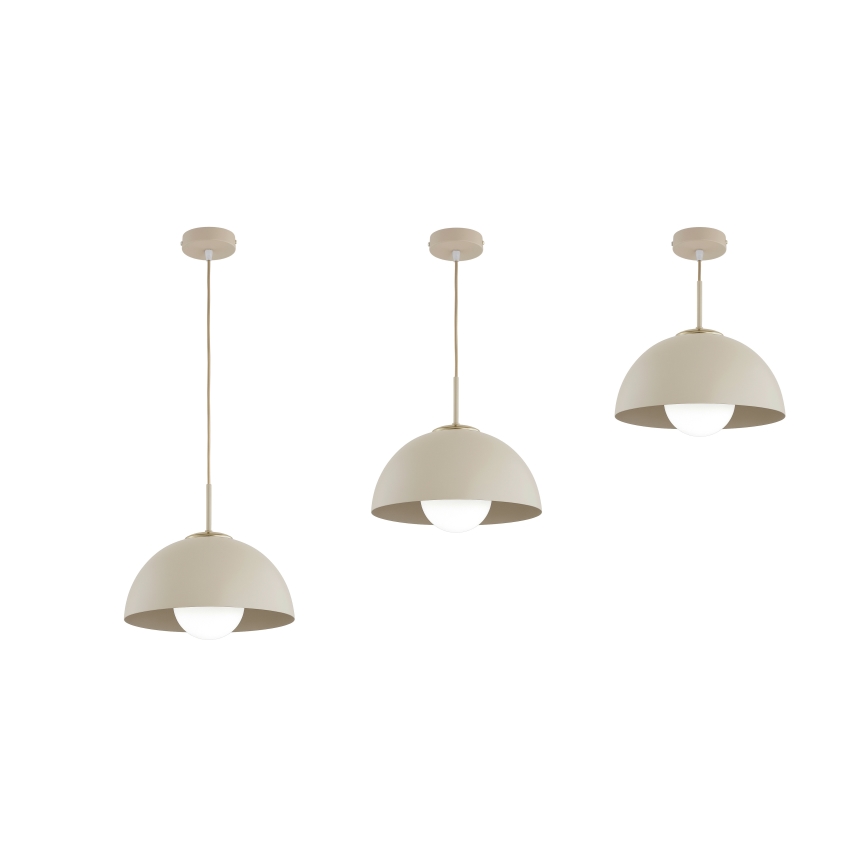 Brilagi - Pendellampa på kabel COSMO 1xE27/60W/230V Ø 30 cm beige/guld