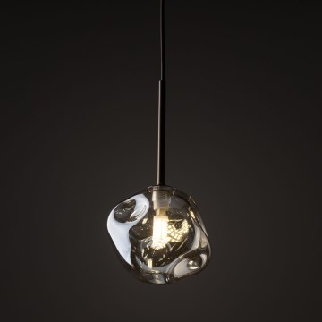 Brilagi - Pendellampa på kabel VULCANO 1xG9/8W/230V brons/rökbeige