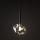Brilagi - Pendellampa på kabel VULCANO 1xG9/8W/230V brons/rökbeige