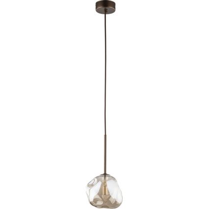 Brilagi - Pendellampa på kabel VULCANO 1xG9/8W/230V brons/rökbeige