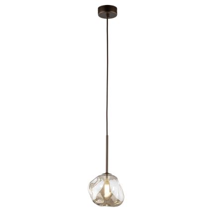 Brilagi - Pendellampa på kabel VULCANO 1xG9/8W/230V brons/rökbeige