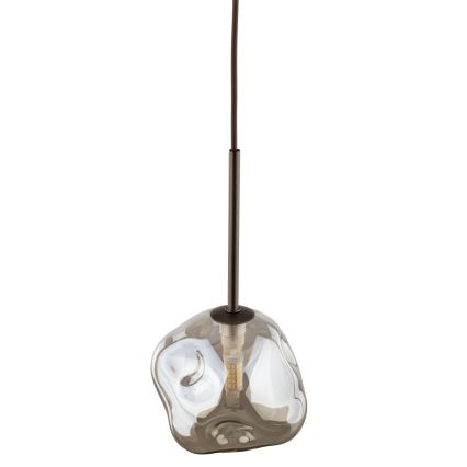 Brilagi - Pendellampa på kabel VULCANO 1xG9/8W/230V brons/rökbeige
