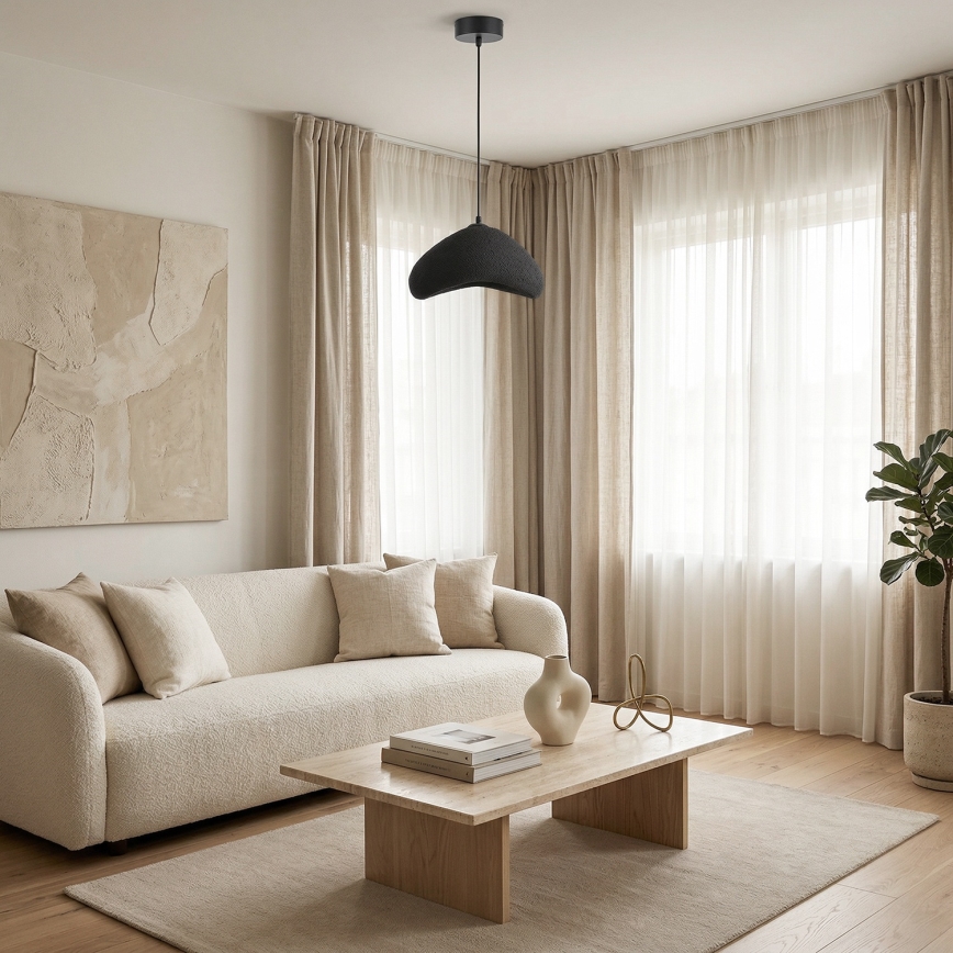 Brilagi - Pendellampa på kabel WABI SABI 1xE27/40W/230V Ø 33 cm svart