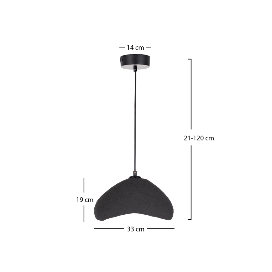 Brilagi - Pendellampa på kabel WABI SABI 1xE27/40W/230V Ø 33 cm svart