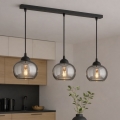 BRILAGI - Pendellampa på sladd DIOR 3xE27/60W/230V svart/rökgrå