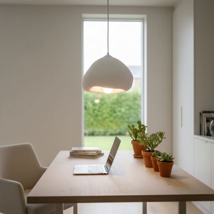 Brilagi - Pendellampa på sladd WABI SABI 1xE27/40W/230V Ø 32 cm vit