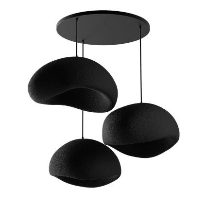 Brilagi - Pendellampa på sladd WABI SABI 3xE27/40W/230V Ø 60 cm svart