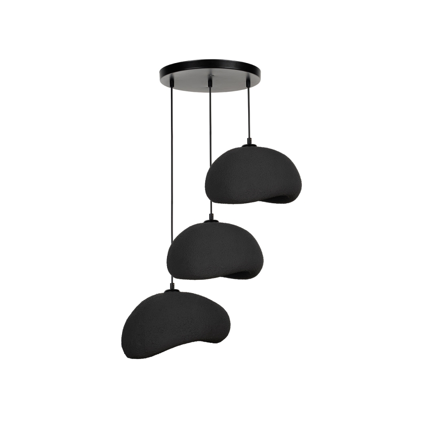 Brilagi - Pendellampa på sladd WABI SABI 3xE27/40W/230V Ø 60 cm svart