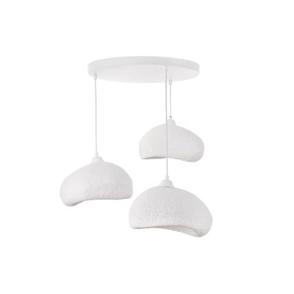 Brilagi - Pendellampa på sladd WABI SABI 3xE27/40W/230V Ø 60 cm vit