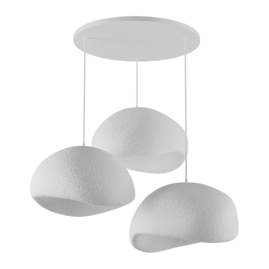 Brilagi - Pendellampa på sladd WABI SABI 3xE27/40W/230V Ø 60 cm vit