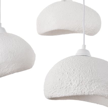 Brilagi - Pendellampa på sladd WABI SABI 3xE27/40W/230V Ø 60 cm vit