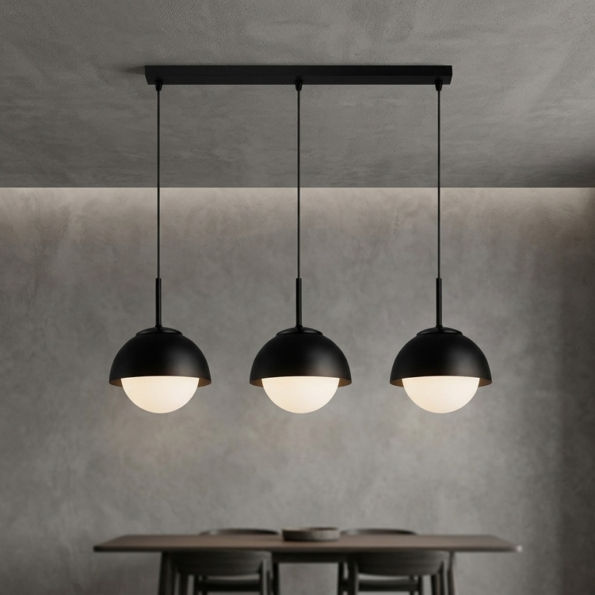 BRILAGI - Pendellampa på vajer COSMO 3xE27/60W/230V svart