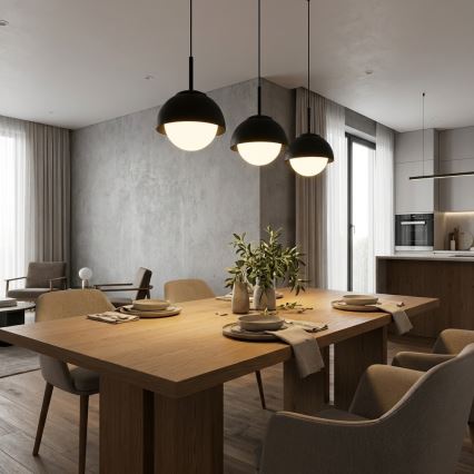 BRILAGI - Pendellampa på vajer COSMO 3xE27/60W/230V svart