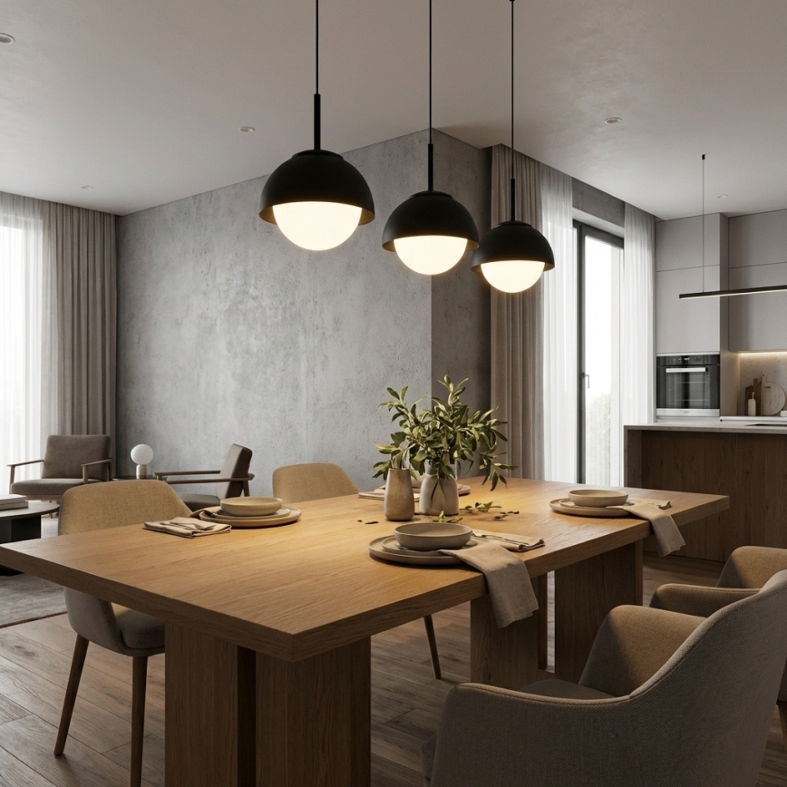 BRILAGI - Pendellampa på vajer COSMO 3xE27/60W/230V svart