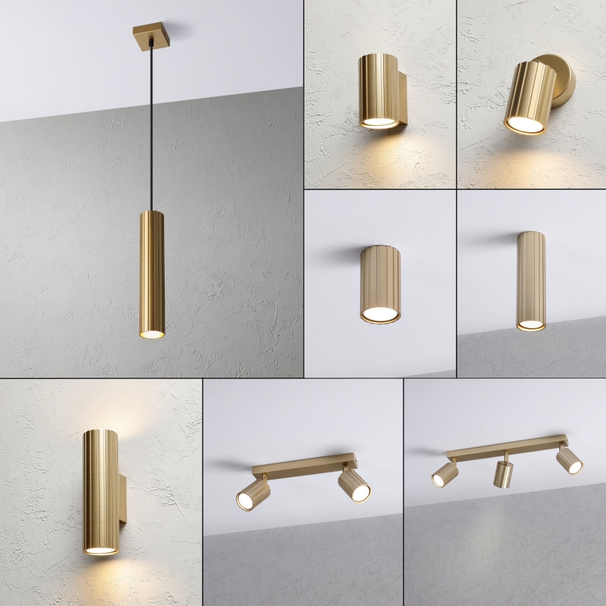 Brilagi - Pendellampa på vajer CRISPINA 1xGU10/10W/230V guld