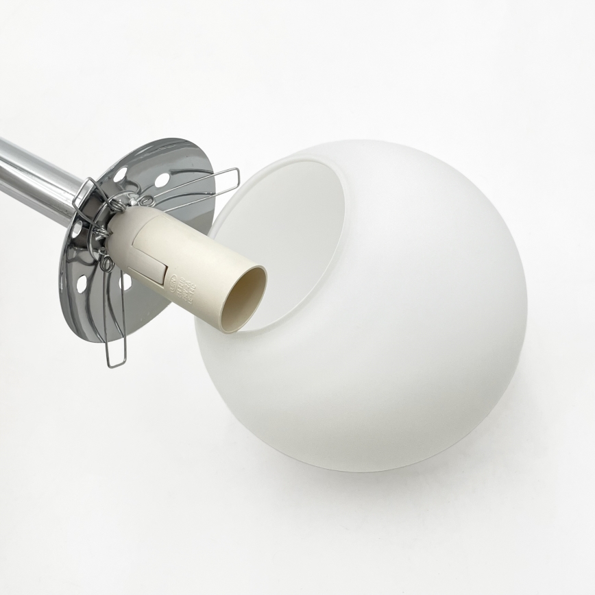 Brilagi - Pendellampa på vajer MALONY 6xE14/20W/230V blank krom