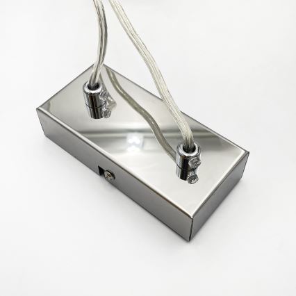 Brilagi - Pendellampa på vajer MALONY 6xE14/20W/230V blank krom