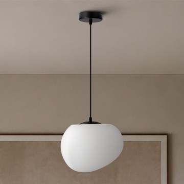 BRILAGI - Pendellampa på vajer PEBBLES 1xE27/40W/230V Ø 25 cm svart