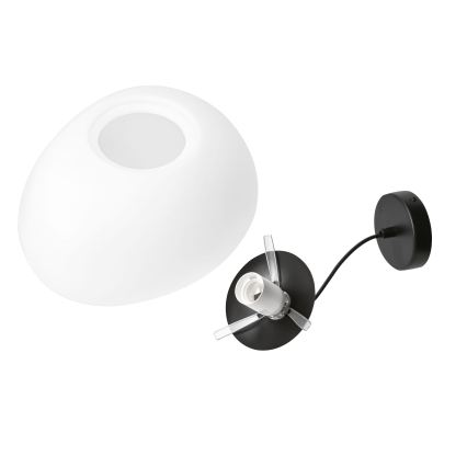 BRILAGI - Pendellampa på vajer PEBBLES 1xE27/40W/230V Ø 25 cm svart