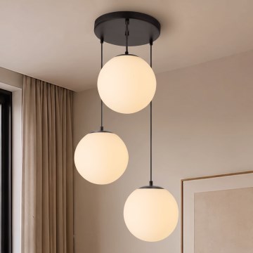 BRILAGI - Pendellampa POLOS 3xE27/40W/230V Ø 42 cm svart