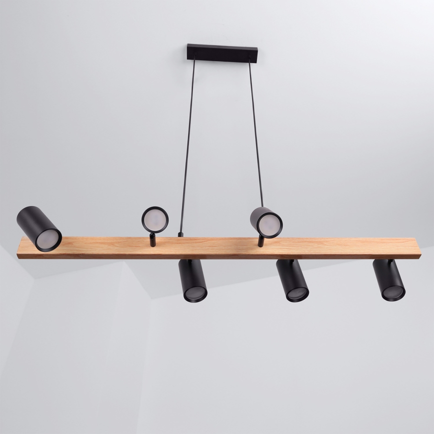 Brilagi - Pendellampa SELE 6xGU10/30W/230V svart/ekdekor