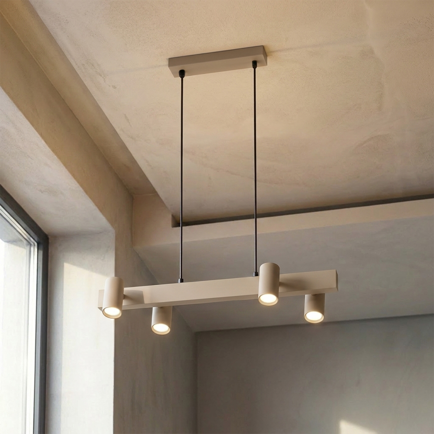 Brilagi - Pendellampa SELE med kabel 4xGU10/30W/230V beige