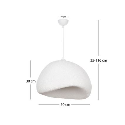 Brilagi - Pendellampa WABI SABI 1xE27/40W/230V Ø 50 cm vit
