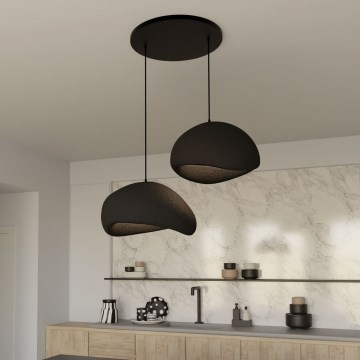 Brilagi - Pendellampa WABI SABI 2xE27/40W/230V Ø 60 cm svart